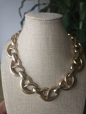 Bold Gold Chunky Link Necklace for Women
